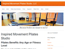 Tablet Screenshot of imovepilates.com